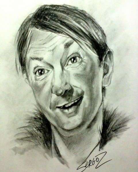 Джонни Депп рисунок