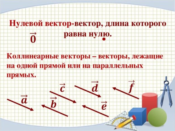 Понятие нулевого вектора