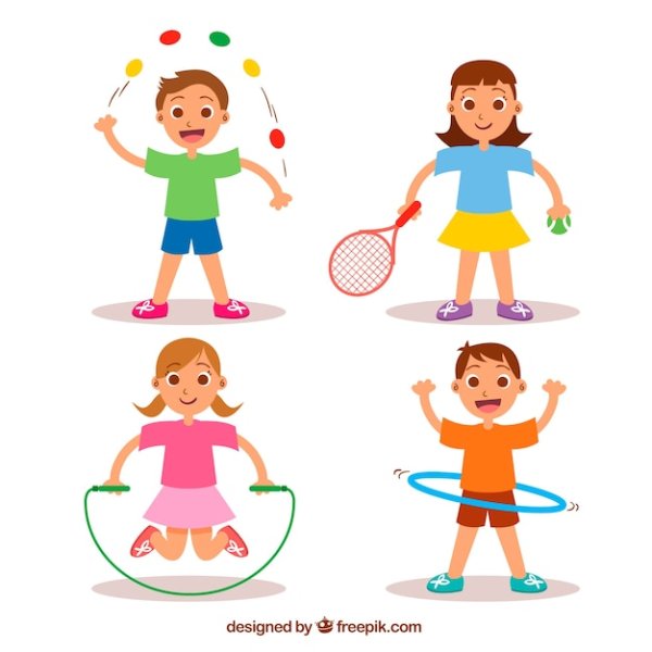 Рисование дети занимаются спортом