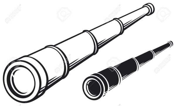 Подзорная труба раскраска