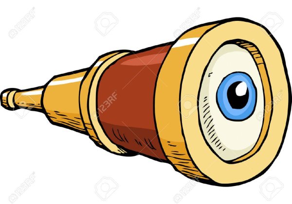 Подзорная труба вектор