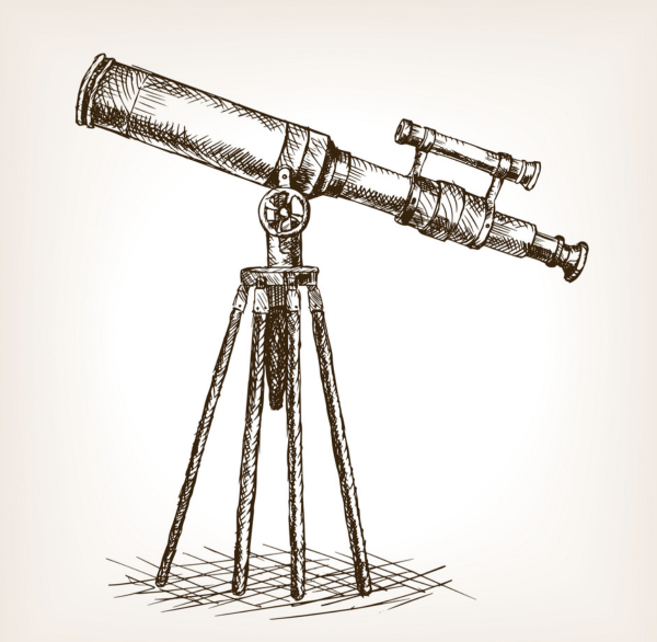 Телескоп гравюра