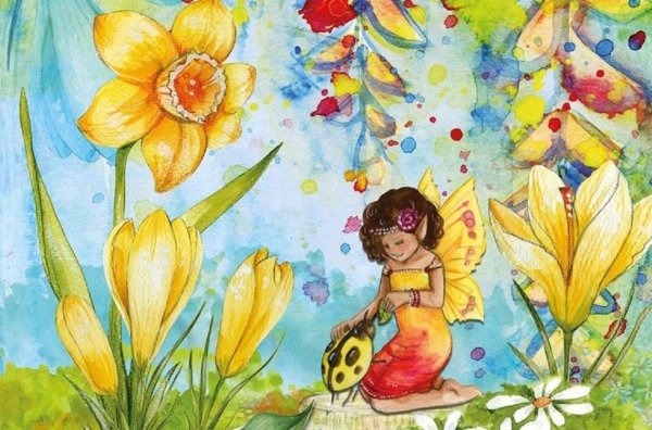 Цветочная фантазия рисунок