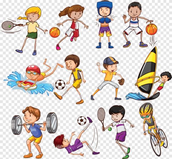 Занятие разными видами спорта