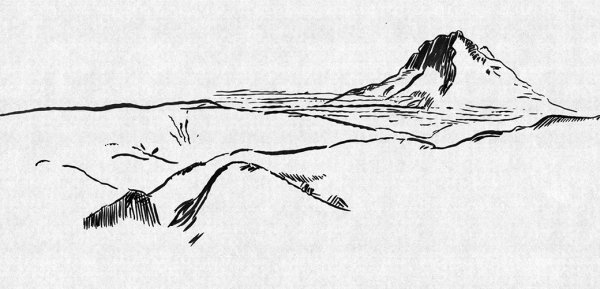 Вулкан набросок