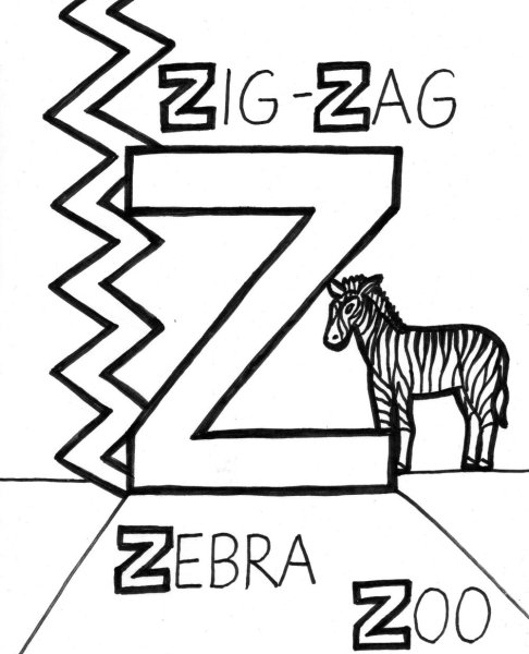 Рисунок на рисунок на английскую букву z