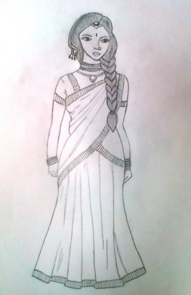 Древняя Индия одежда древняя Национальная