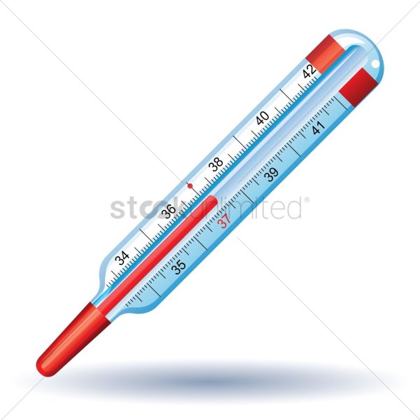 Термометр ртутный нарисовать