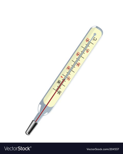 Медицинский термометр ртутный шкала