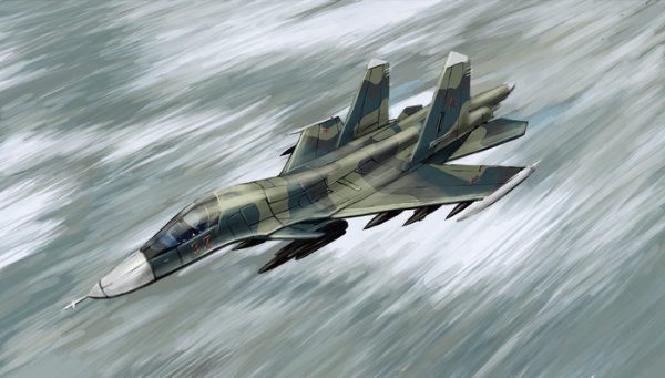 Су-34 бомбардировщик арт