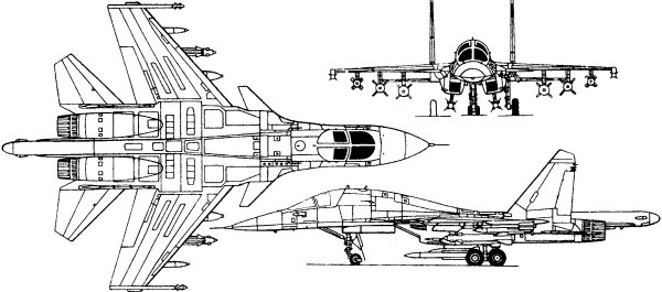 Су-34 на белом фоне