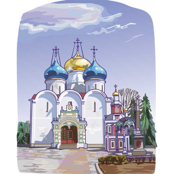 Храм Христа Спасителя зарисовка