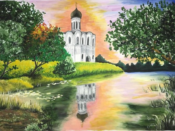 Храм рисунок