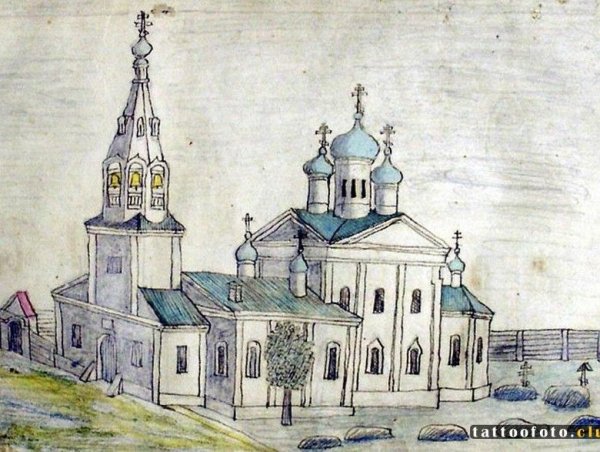 Храм раскраска для детей