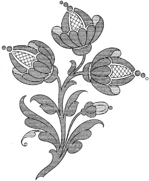 Якобинская вышивка узоры