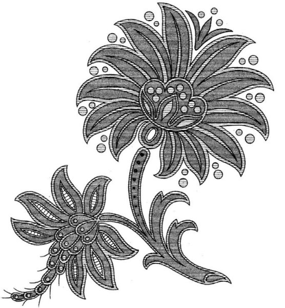 Рисуем фантазийные цветы