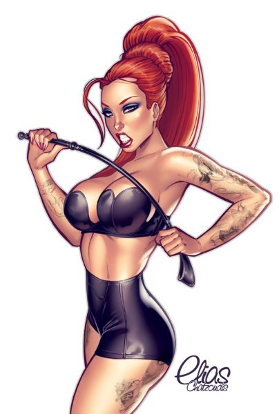 Мультяшные девушки в чулках