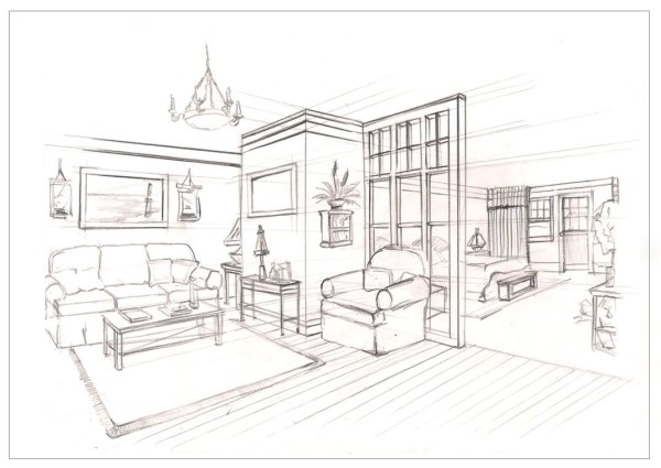Зарисовки интерьера