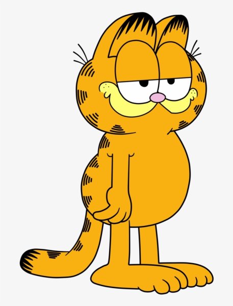 Рыжий кот мультяшный