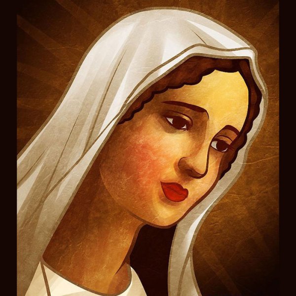 Богоматерь раскраска