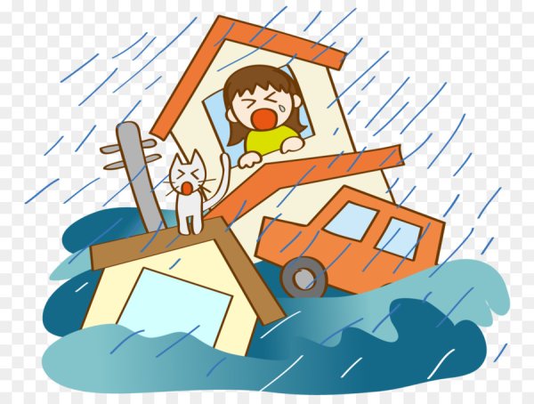 Стихийное бедствие cartoon vector
