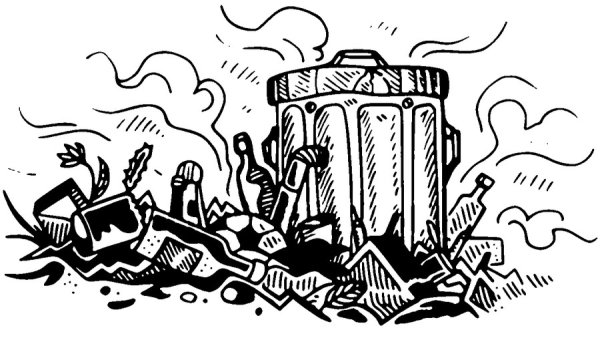 Загрязнение экологии на белом фоне