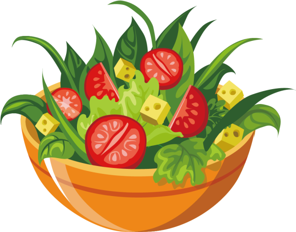 Тарелка с овощами вектор