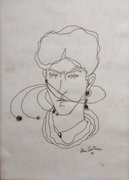 Пикассо портрет жана Кокто