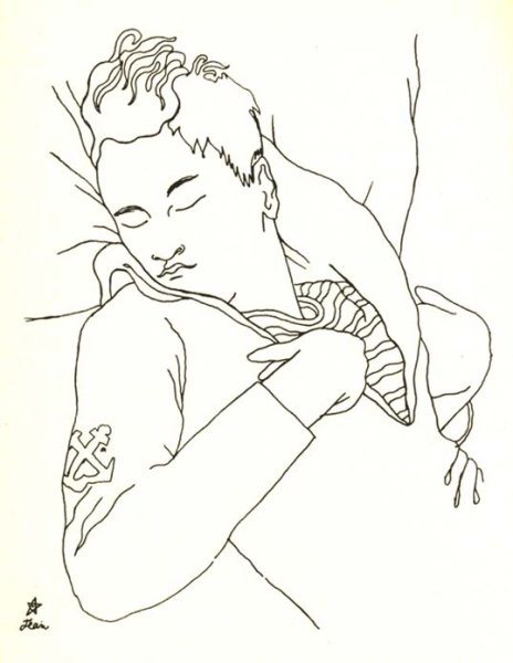 Пикассо портрет жана Кокто