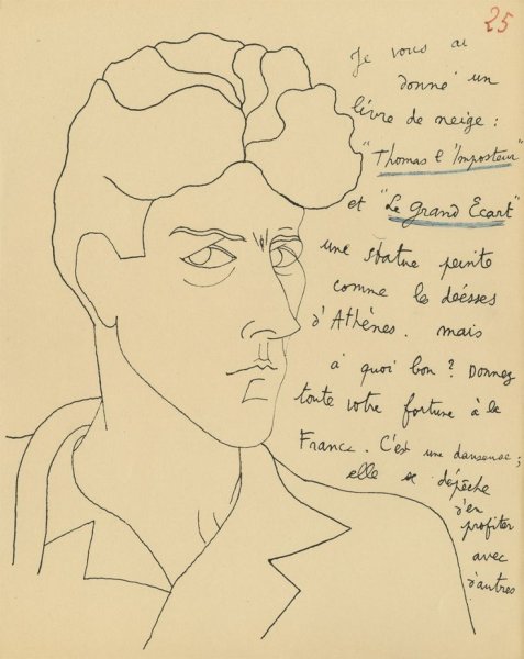 Жан Кокто рисунки Графика