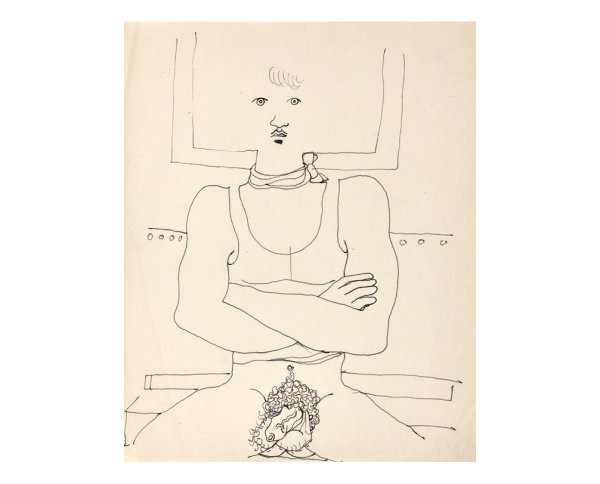 Пикассо портрет жана Кокто