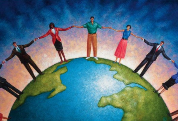 Человек и общество иллюстрация