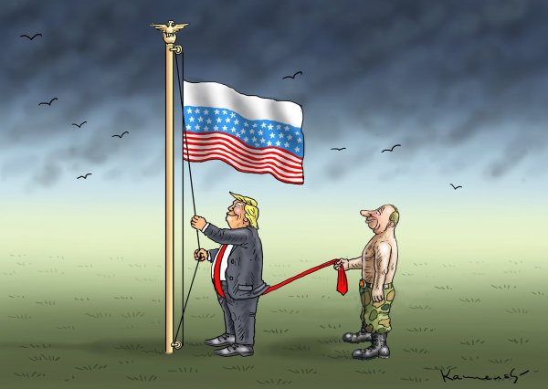 Россия и США карикатуры