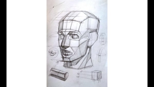 Александр Рыжкин гипсовая голова