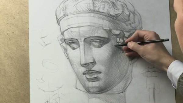 Александр Рыжкин гипсовая голова