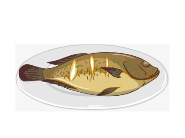 Мультяшное рыба еда