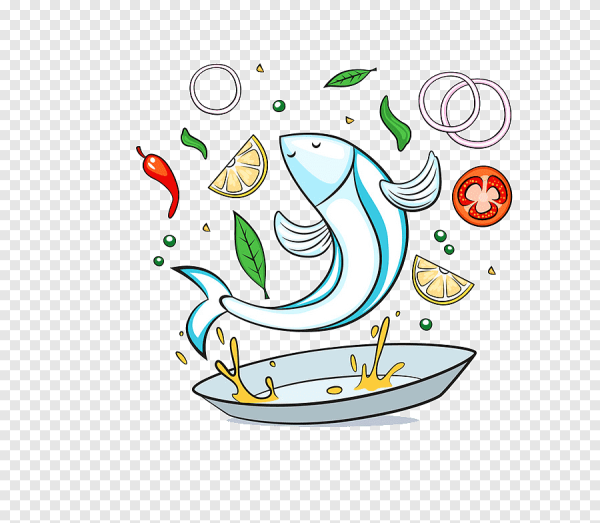 Тарелка с морепродуктами рисунок