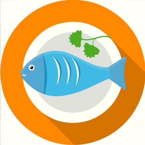 Значок рыбы