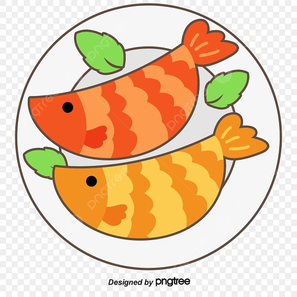 Рыба еда мультяшная