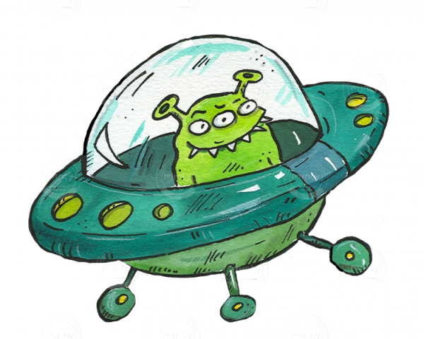 Летающая тарелка из мультика