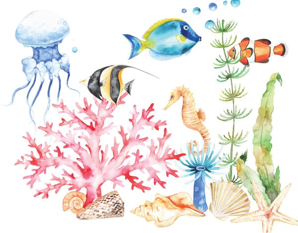 Стилизованные водоросли