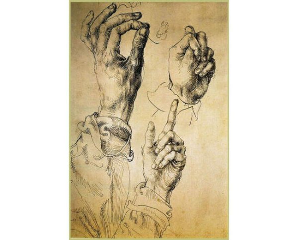 Графика Дюрера Альбрехта руки