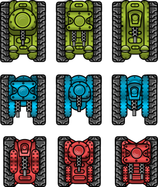 Танк спрайт топ даун