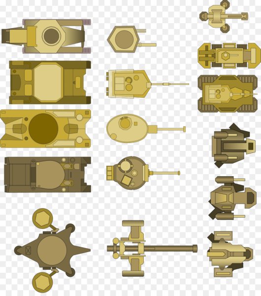 Спрайт танка вид сверху