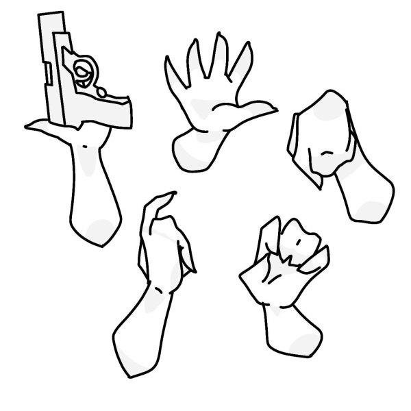 Чиби руки референс