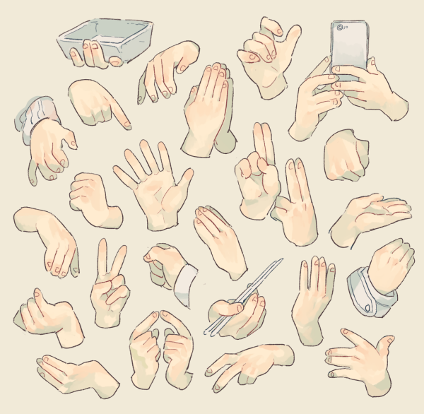 Референс руки гача