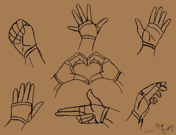 Референс руки гача