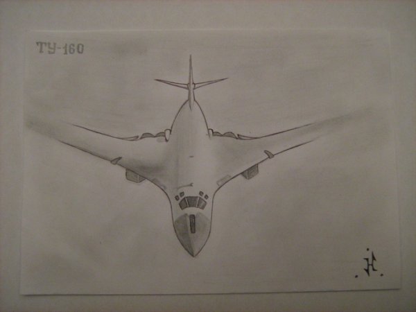 Рисунки бомбардировщика ту-160