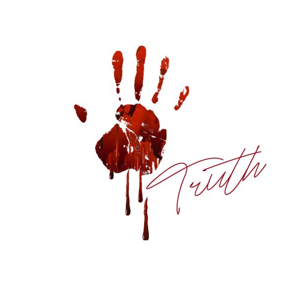 Кровавый отпечаток ладони