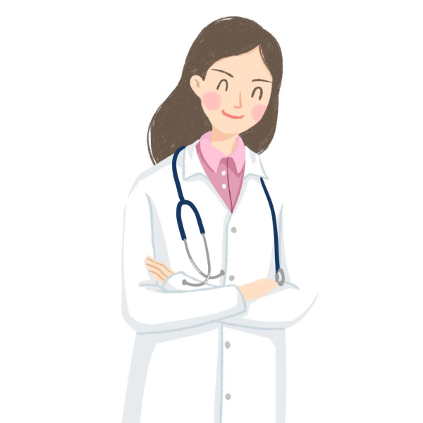 Мультяшный доктор женщина